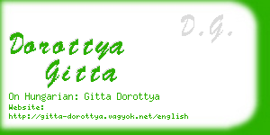 dorottya gitta business card